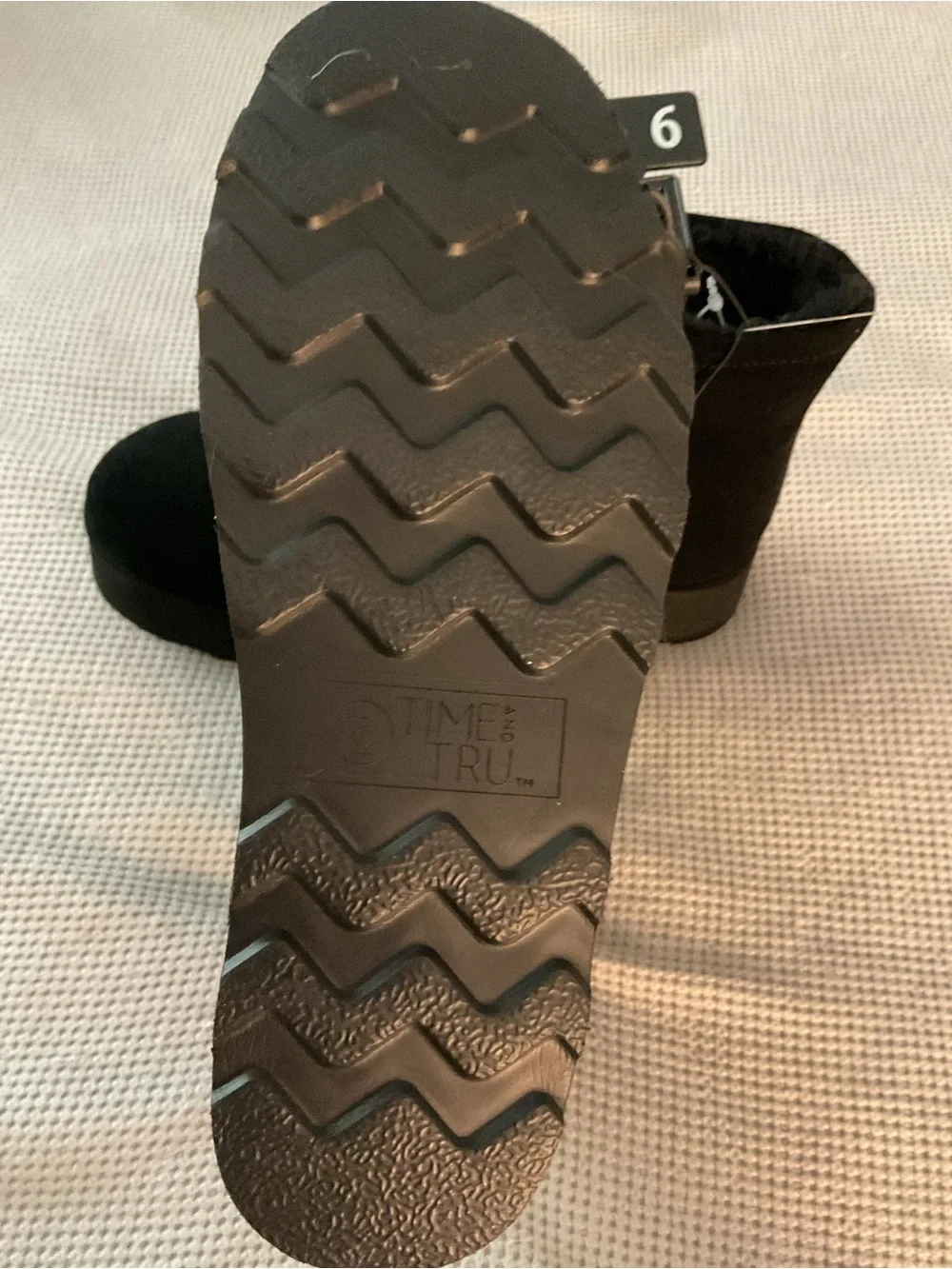 Women's Black Fleece-Lined Ankle Boots
